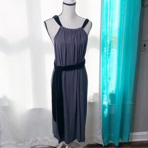 Rachel Pally gray halter‎ midi dress maternity friendly size small